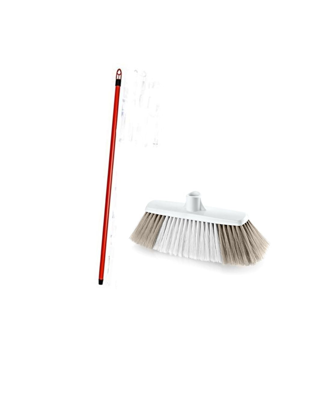 Tough Floor Brush with red stick 370x280x220mm-TP-505+TP-610