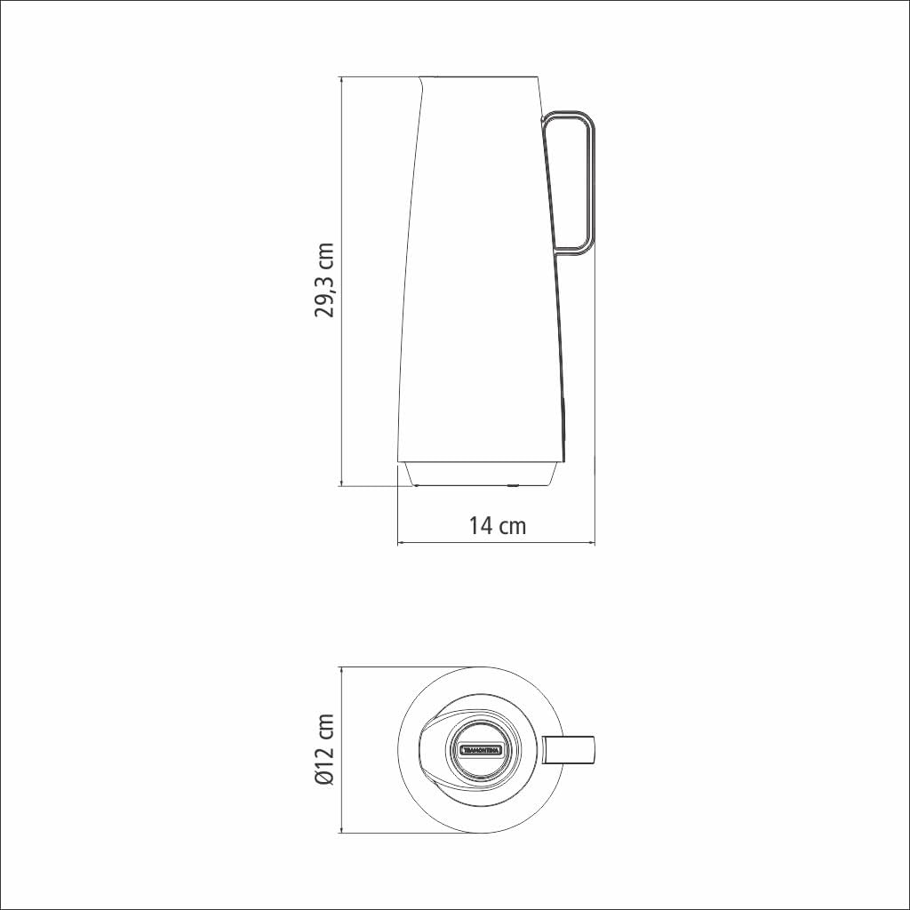 Thermal Carafe Black 1L - 61636/103