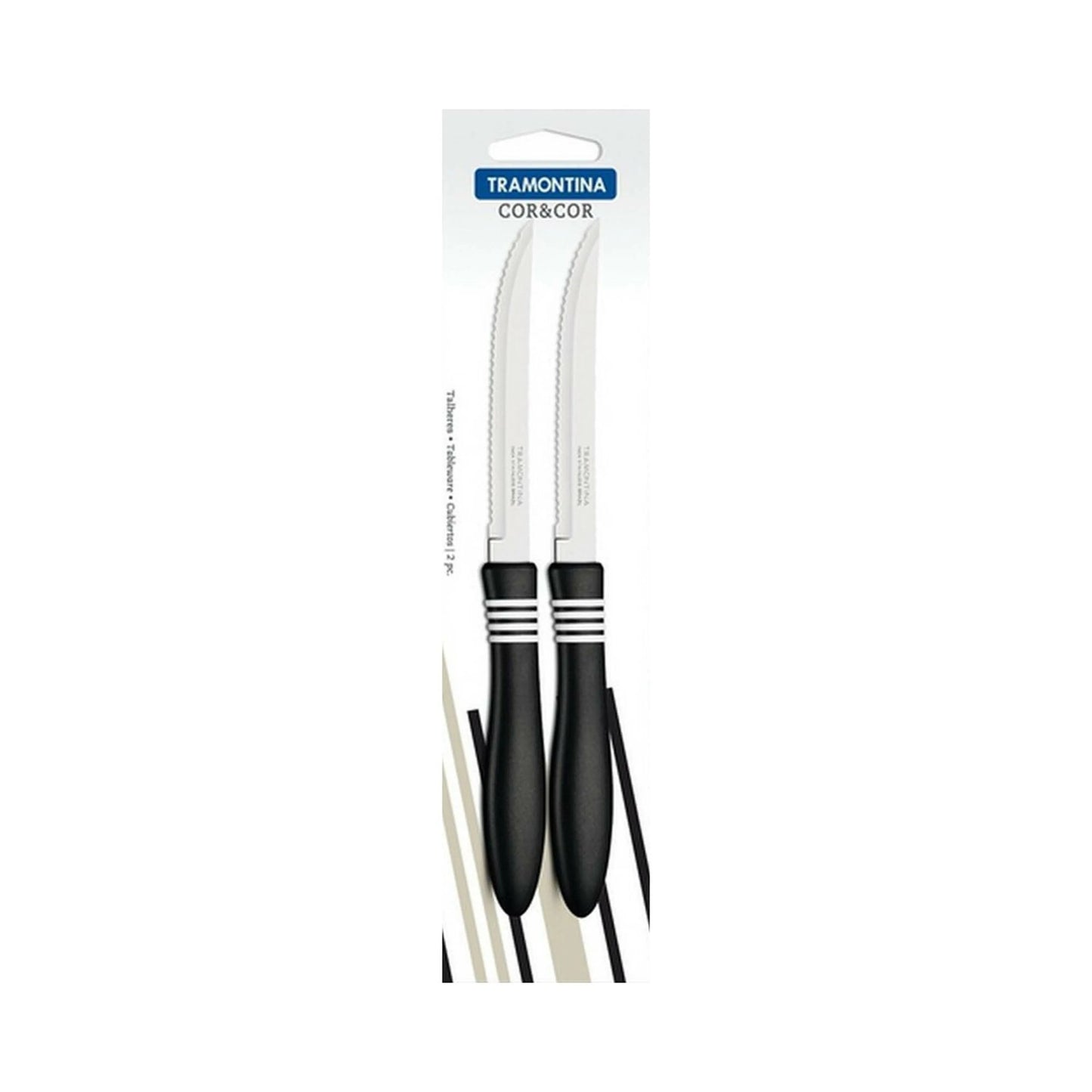 Tramontina Steak Knives 2 Pcs Set Cor & Cor-23450/205