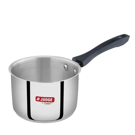 Judge Classic SS Milkpan With Glass Lid Shrinkwrap 14cm- 38246