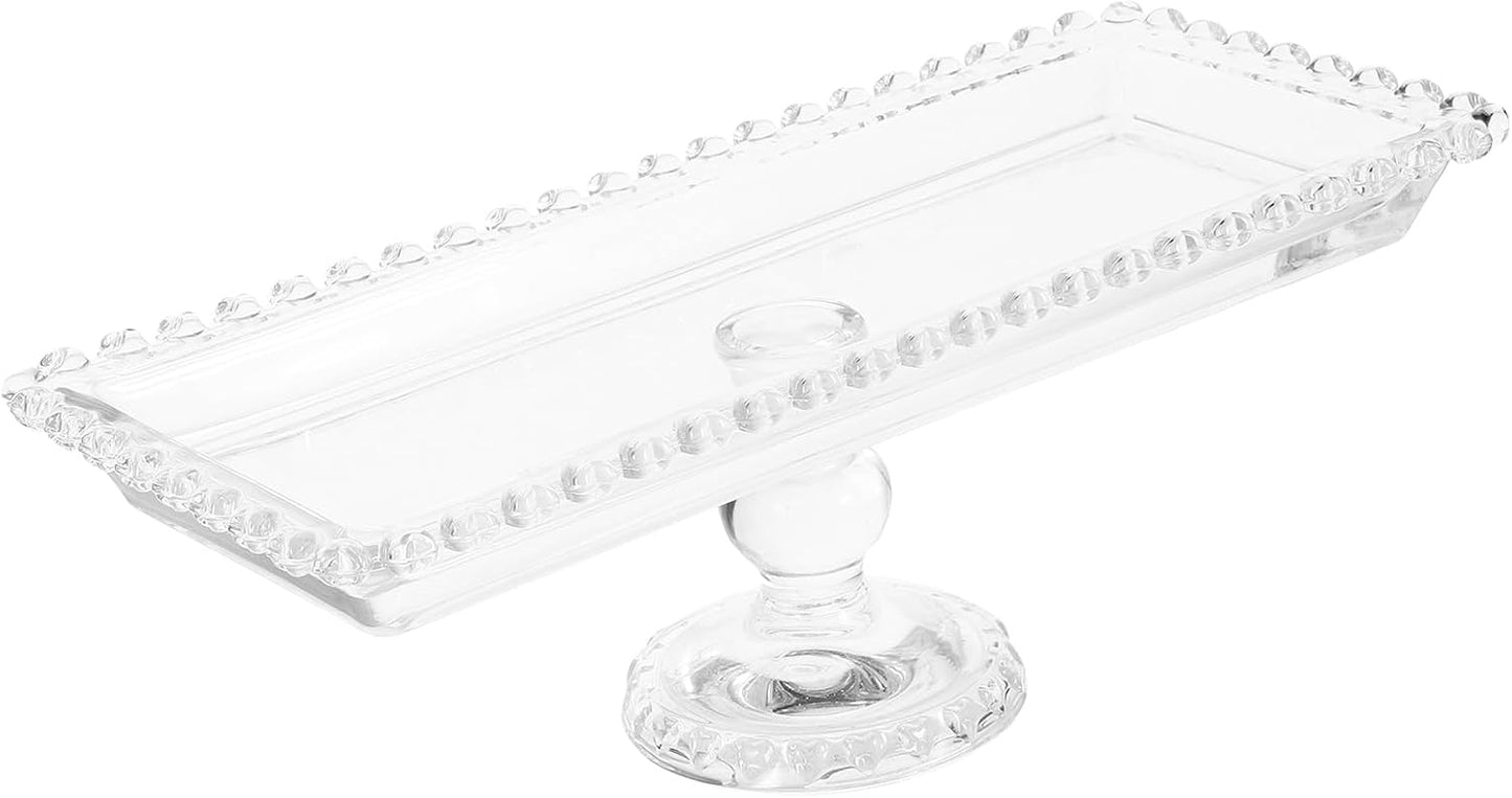 GLASS FOOTED PLATTER HIGH BASE - TF2046-J
