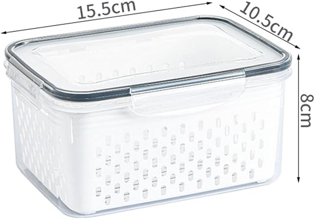 Sealed Drain Rectangular Food Storage 3 Pcs Set R-8717