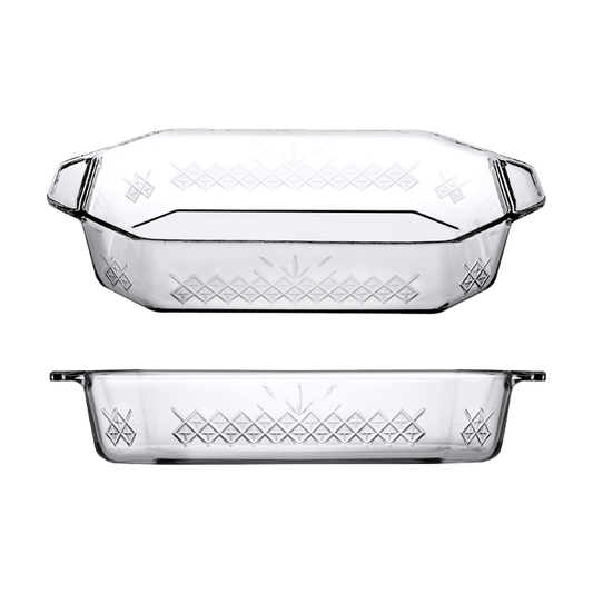 Pasabahce Borcam Oval Casserole 2 Piece Set - 59974