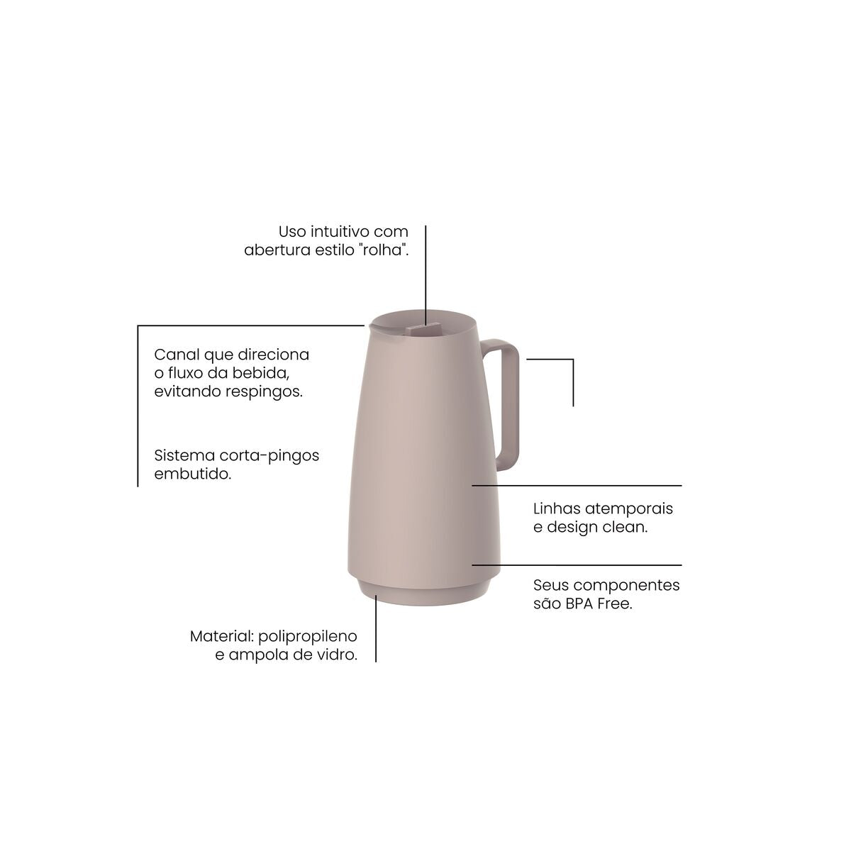 Thermal Carafe Beige 500ml - 61636/058