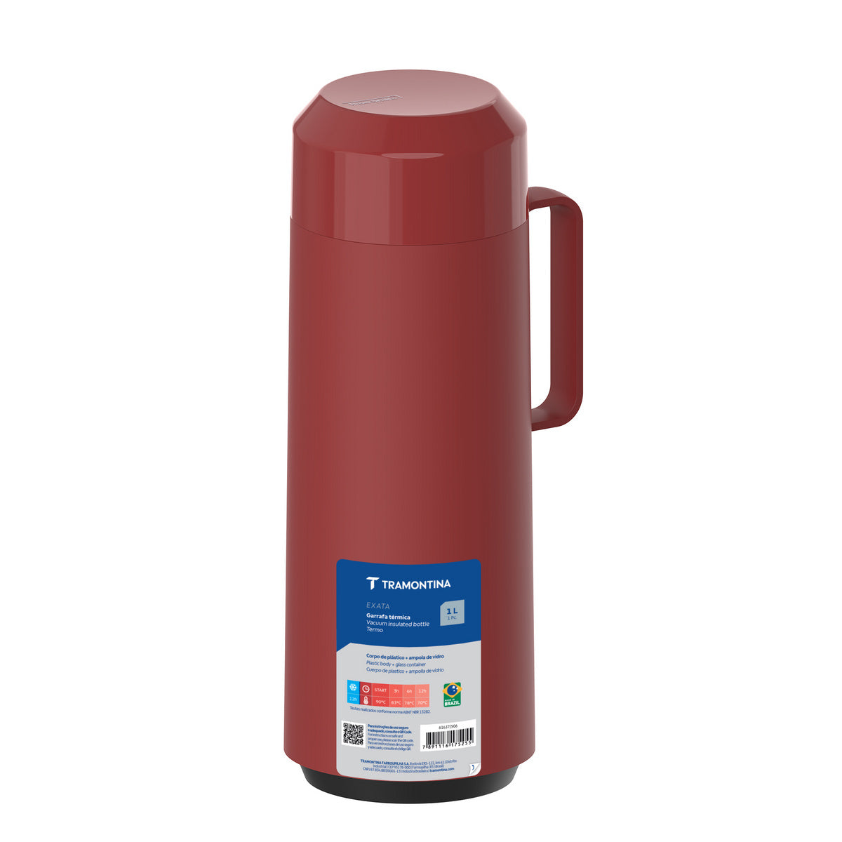 Vacuum Insulated Bottle Maroon 1L - 61637/506