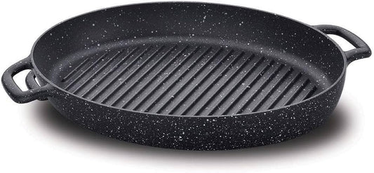 Korkmaz Gusto Ceramic Double Handle Oval Grill Pan 35x25cm-2.7L-A2986