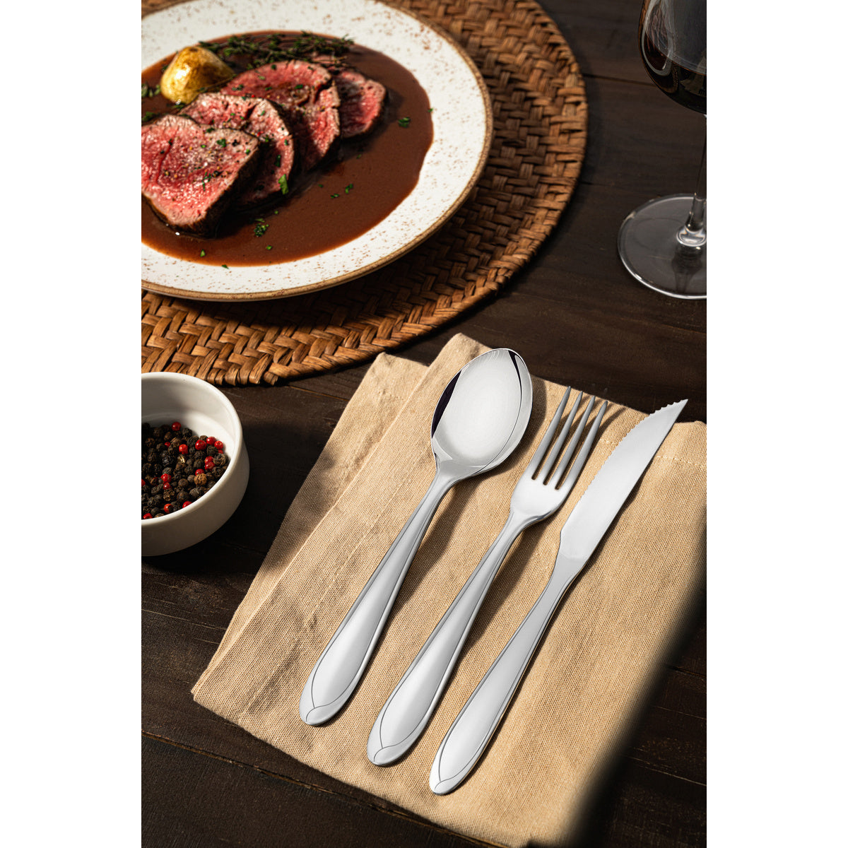 Tramontina 3 pc. Stainless steel Table Spoons Laguna- 66906/011