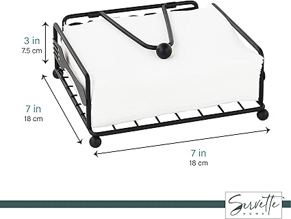 Tissue Holder Metal Black-H-305