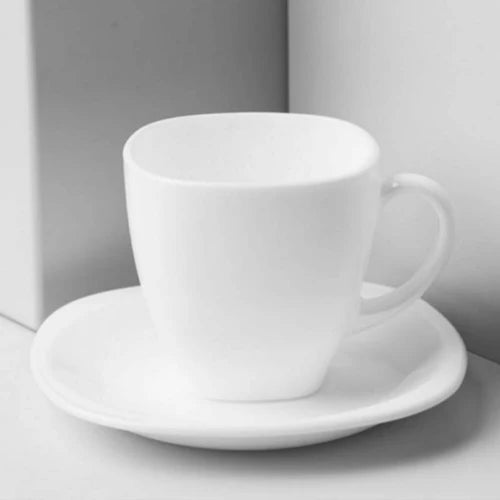 Cup Saucer 12pc Set White 220ml- 220CC-12