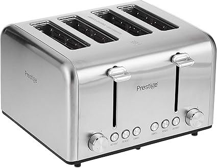 Prestige 4 Slice Toaster Stainless Steel 1600W-PR54904