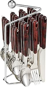 Winsor 24 Pcs Set Stainless Steel Walnut-WR28610W