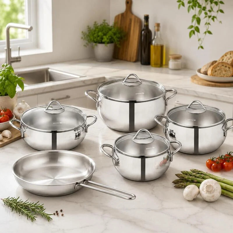 Korkmaz Tombik 9 pcs Cookware Set- A1800