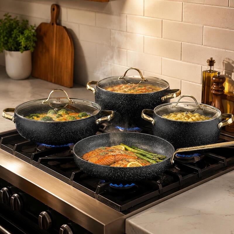 Korkmaz Berilla 7 pcs Cookware Set - A2610