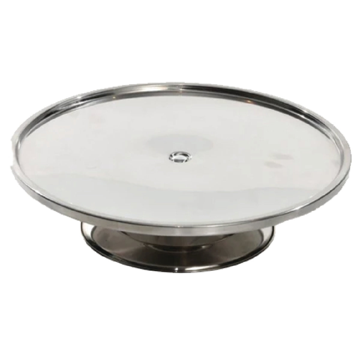 Stainless Steel Cake Stand Low Base - 29.5x9cm - DS-I Q