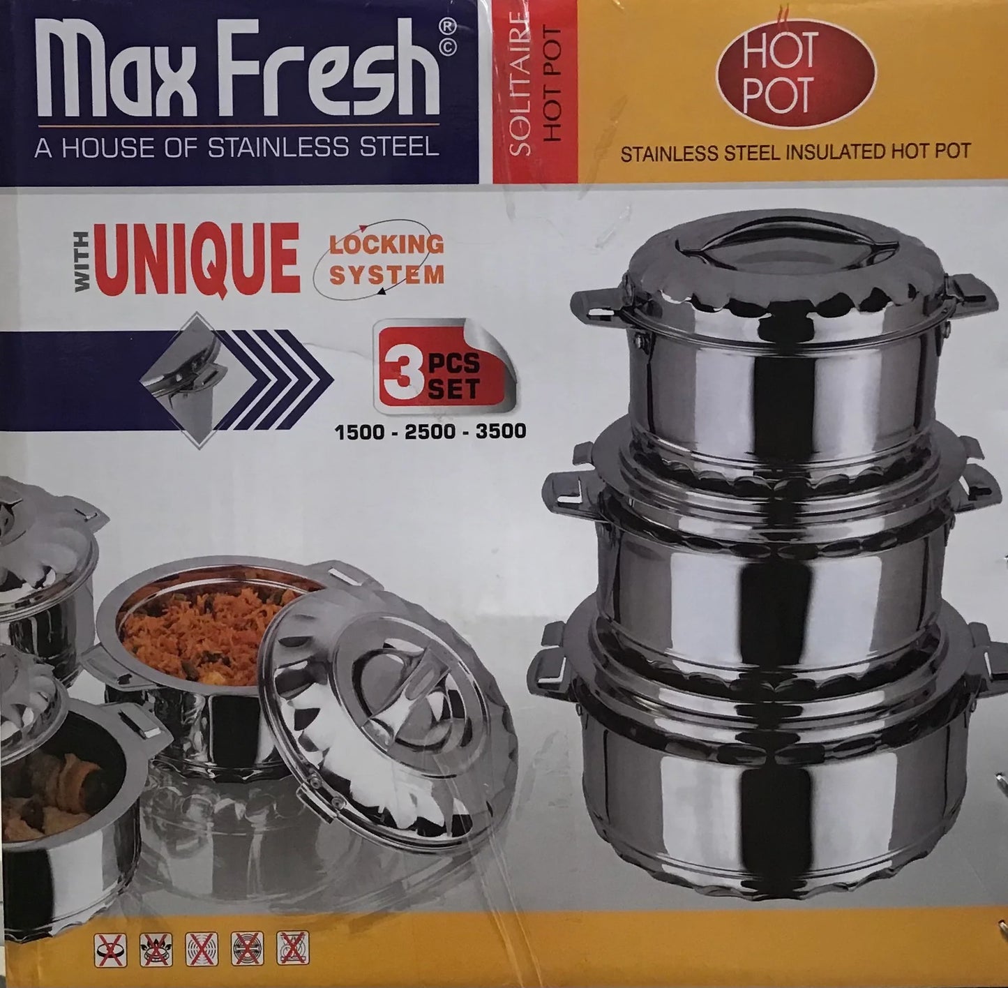 Maxfresh 3s Set Hotpot 2.5L/3.5L/5L-AR1132