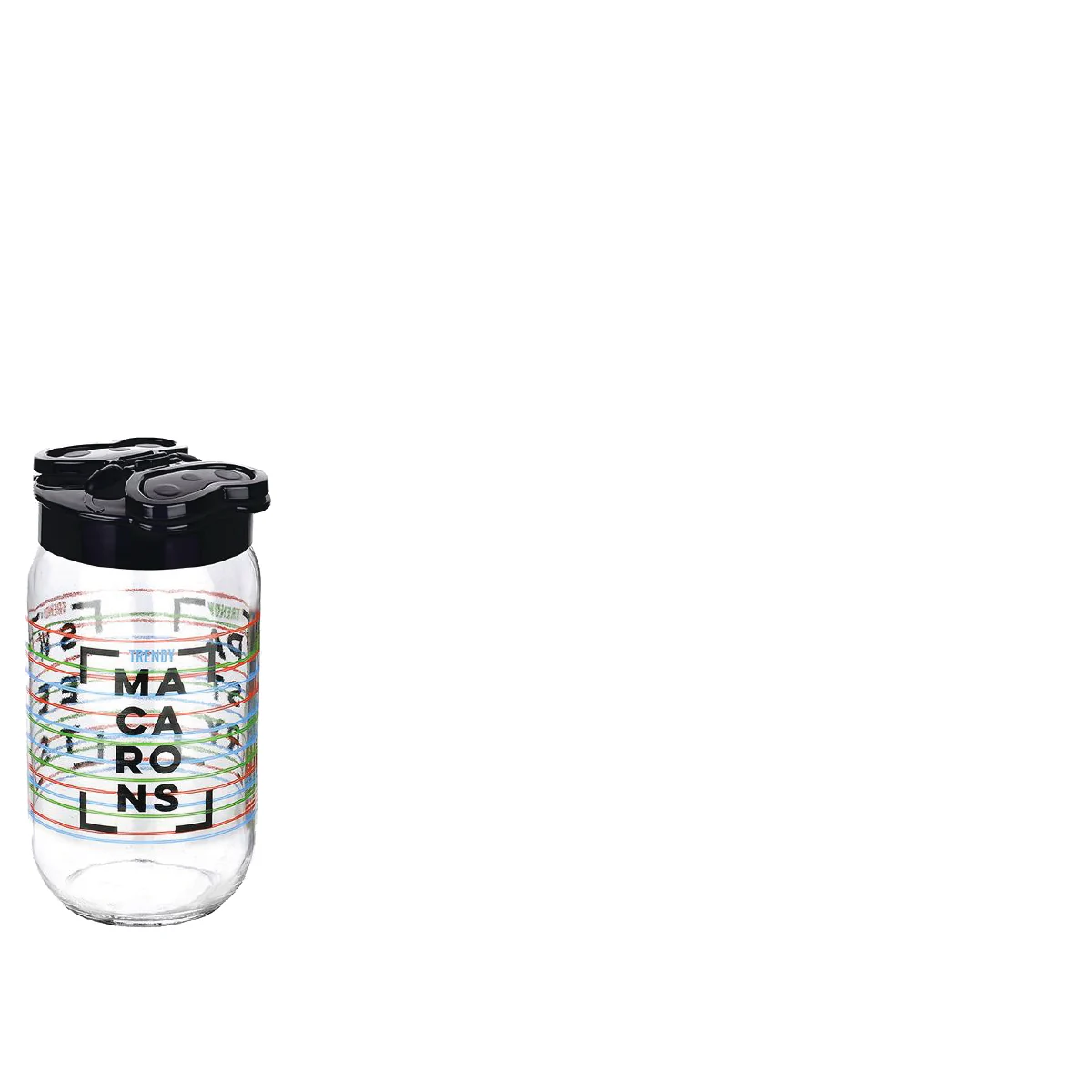 Flap Patterned Jar KC-232-1000ml