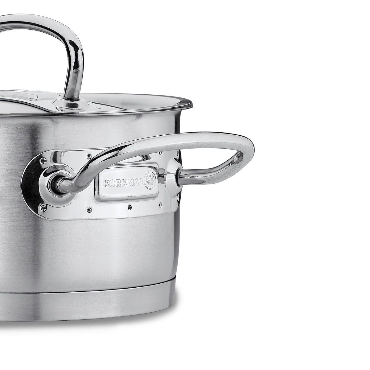 Korkmaz Proline Casserole with Stainless Steel Lid 16x10cm-2L-A1160