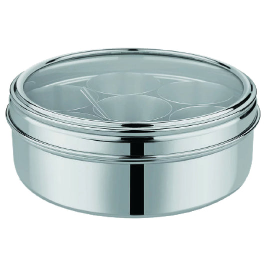 Stainless Steel Spice Storage Container See Through - 20.5x6.5cm - MD-12