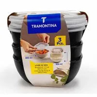 Tramontina Containers 3 pc Set Mixcolor - 25098/002