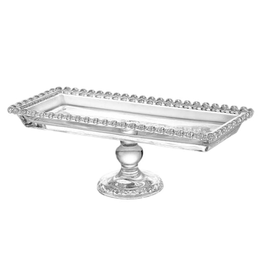 Glass Footed Platter With Gift Box-FY-Y003