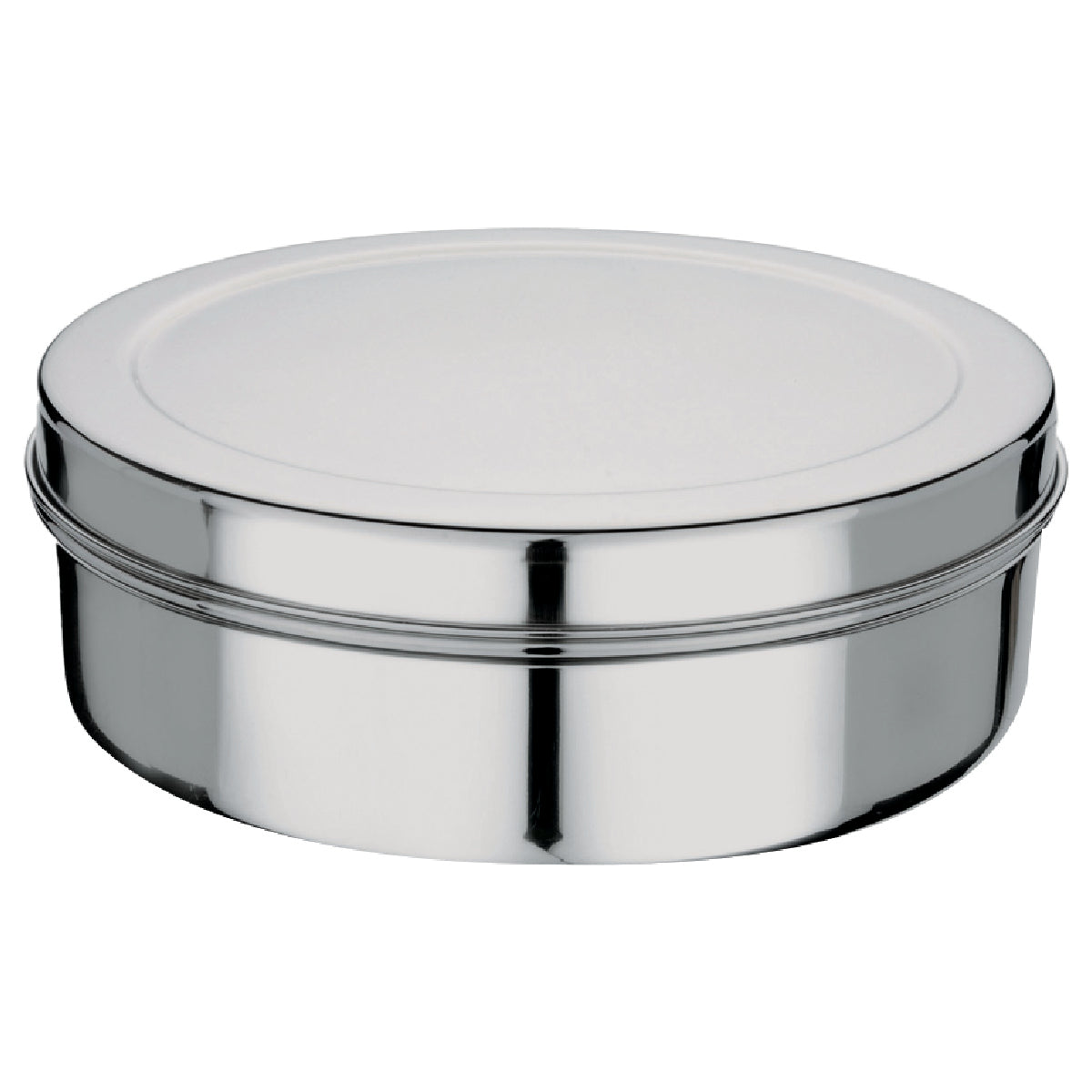 Stainless Steel Container 11 (Puri Dabba) - 18.5x6cm - PD-3 PC  (PD-11)