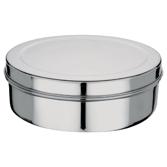 Stainless Steel Container 13 (Puri Dabba) - 22.3x6.3cm - PD-3 PC (PD-13)