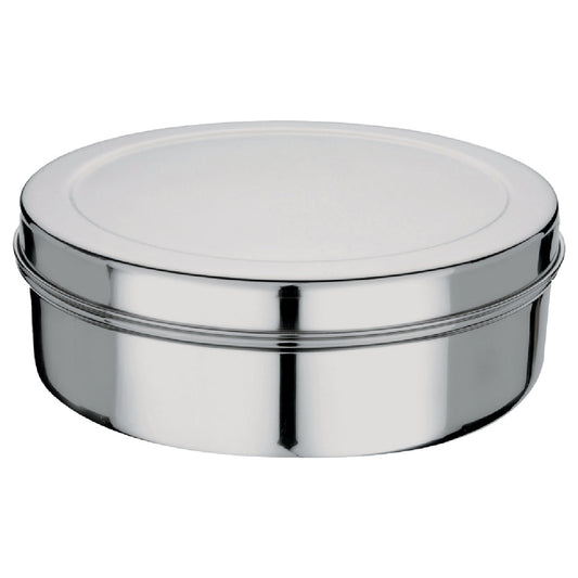 Stainless Steel Container 9 (Puri Dabba) - 15.2x4.7cm - PD- 4PC (PD-9)