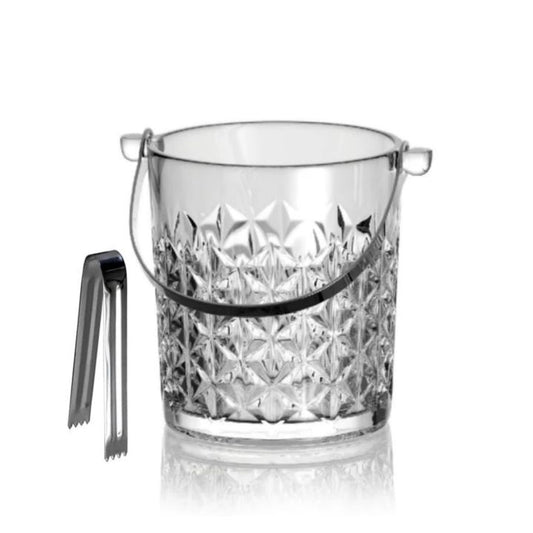 Glass Ice Bucket With Clip-DMBT006