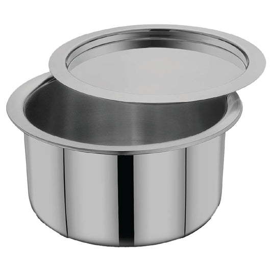 Stainless Steel Cocking Pot With Lid 7 - 9.5x5cm - TFB-12PC (TFB-7)