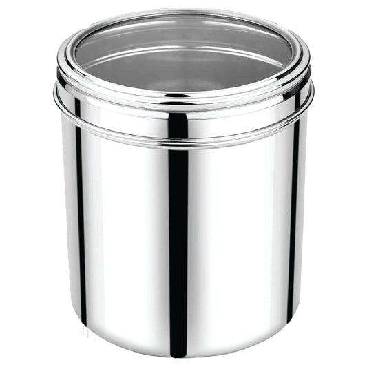Stainless Steel Container See Through (Ubha Dabba) 10 - 10.5x12cm - UD-5PC (UD-ST-10)