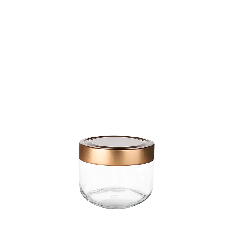 MINNT JAR WITH LID (BLACK / BRONZE) 300ML-KC-266