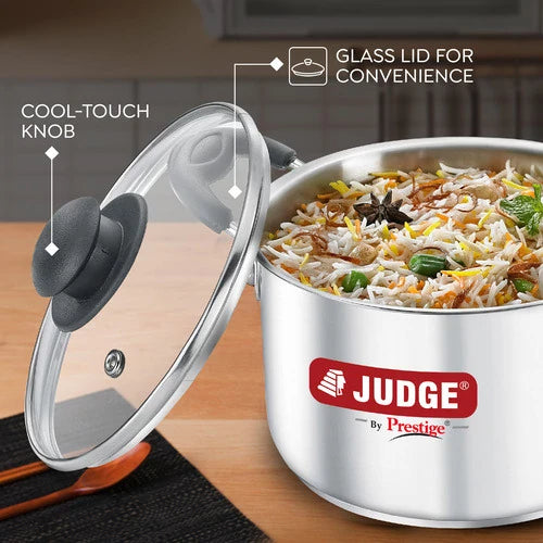 Judge Classic SS Casserole With Glass Lid 20cm- 37269