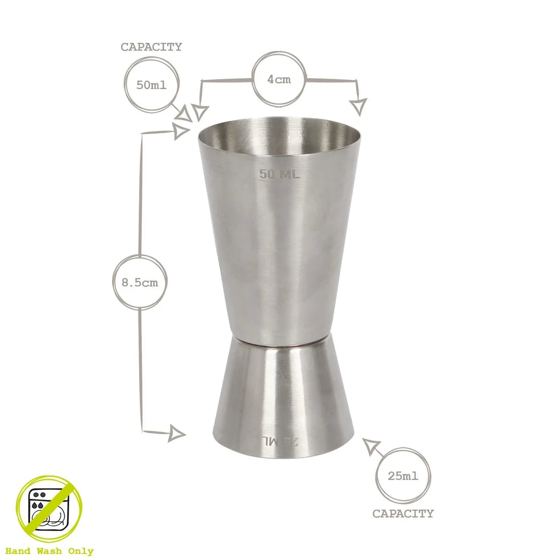 Heavy Jiggers 25/50ml- BS-II B 25/50 T
