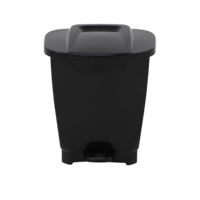 Tramontina T-Force 25-L Black Polypropylene Trash Bin-92812/009