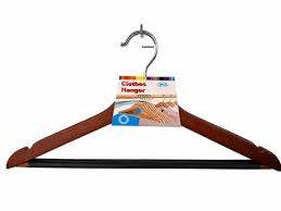 Wooden Hanger 3PC Set Dark Brown- 986