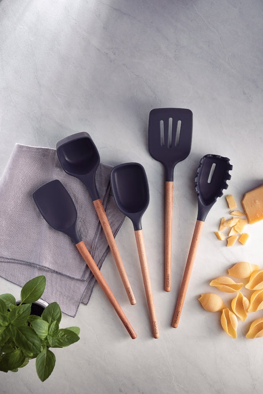 Tramontina Live gray silicone spatula with wood handle- 25735/160