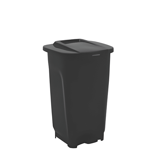 Tramontina T-Force Black Polypropylene Trash Bin 50-L-92813/009