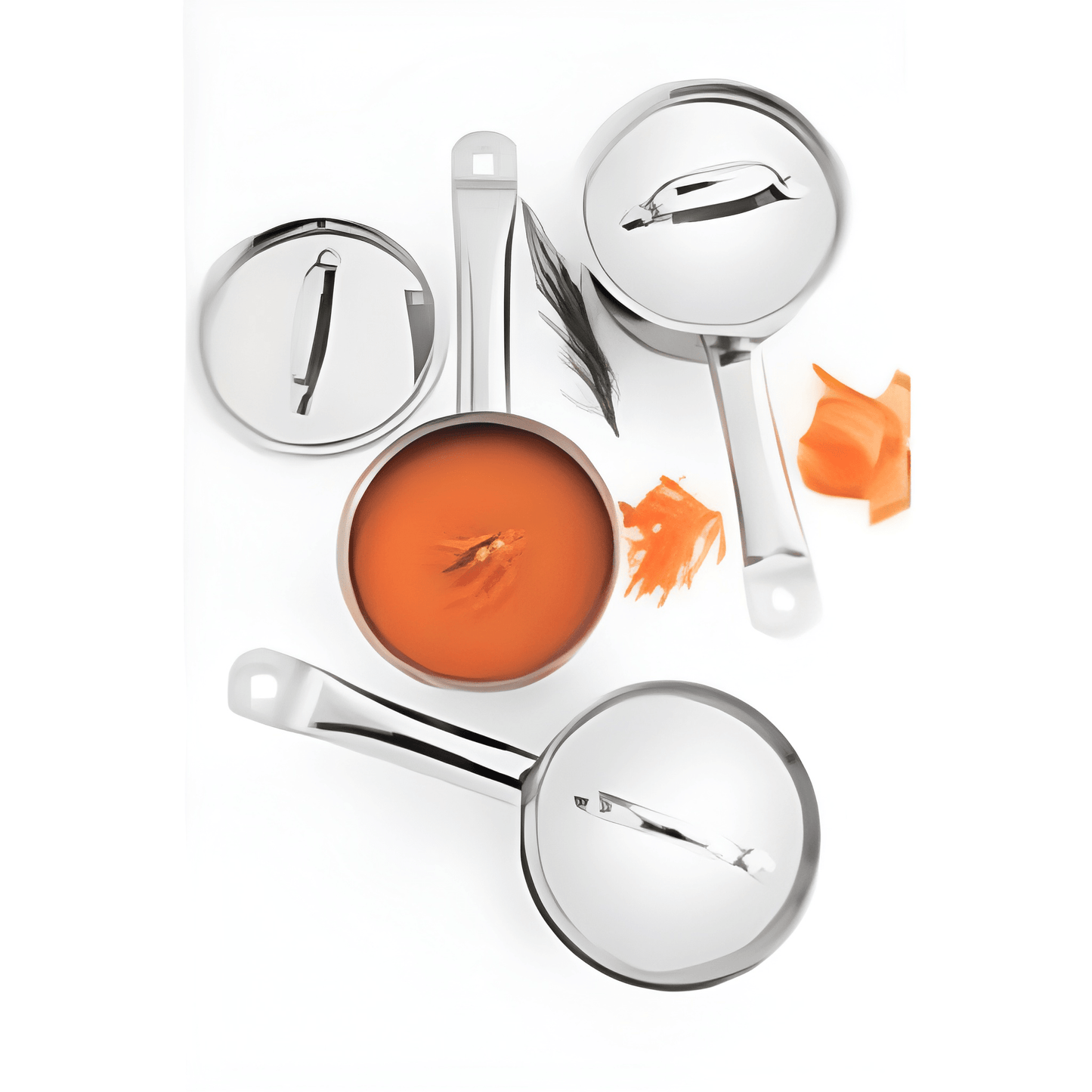 Tramontina Professional 16 cm 2.2 L stainless steel stock pot with flat lid-62627/160