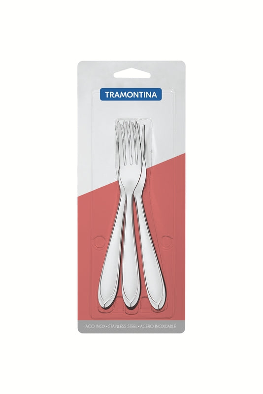 Tramontina 3 pc. Stainless steel dessert forks -66906/051