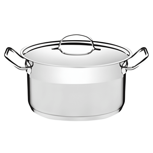 Tramontina Professional 28 cm 8.4 L stainless steel deep casserole dish with flat lid-62624/280