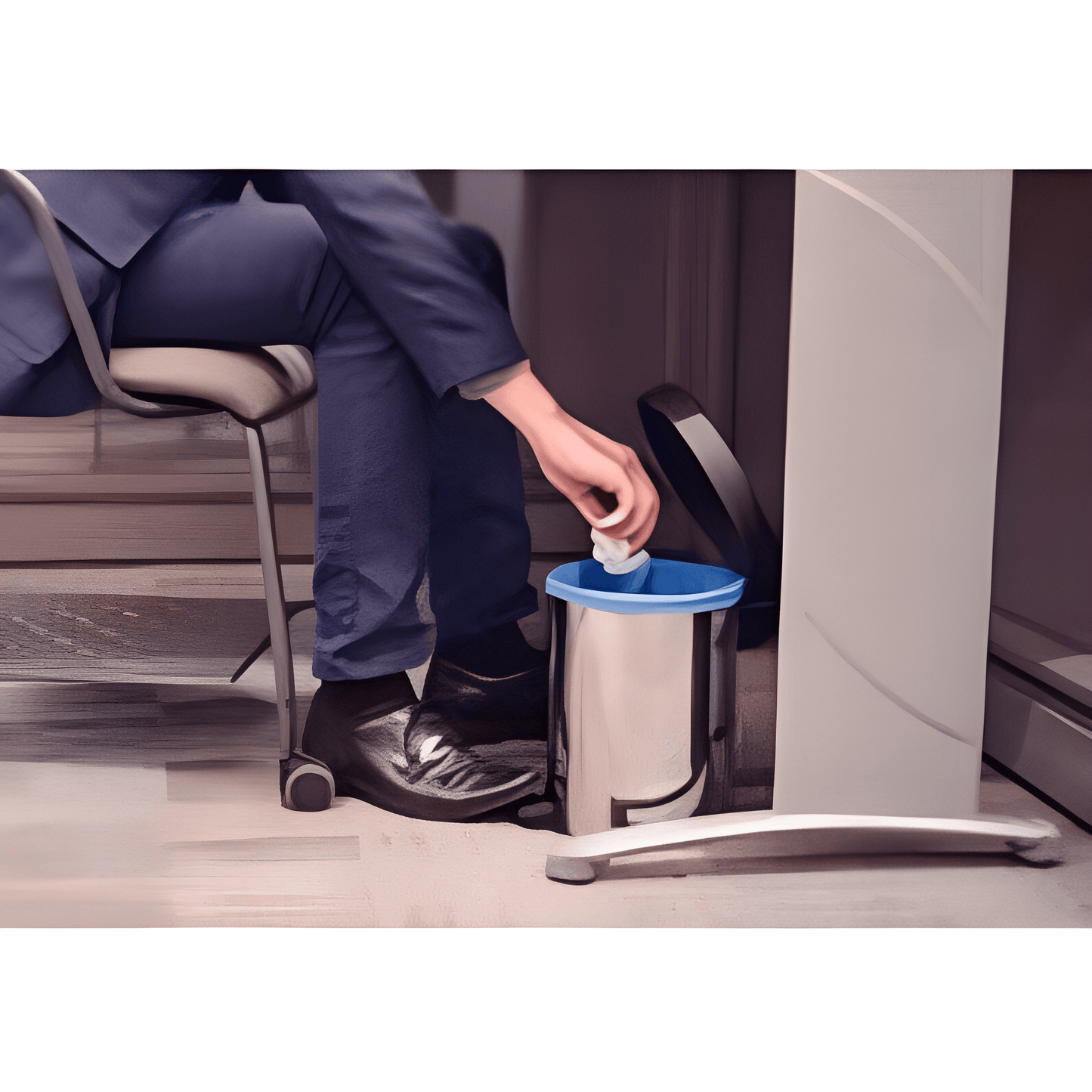 Tramontina New stainless steel pedal trash can with polished finish, 5 L-94538/705