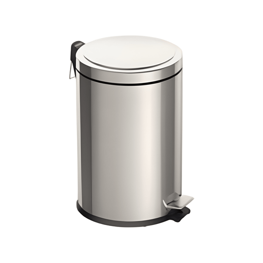 Tramontina Stainless Steel Brazil 20 L pedal bin with polished finish and internal bucket-94538/120