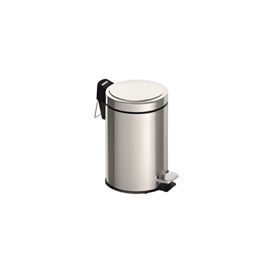 Tramontina Stainless Steel Brasil 3 L pedal bin with polished finish and internal bucket-94538/103