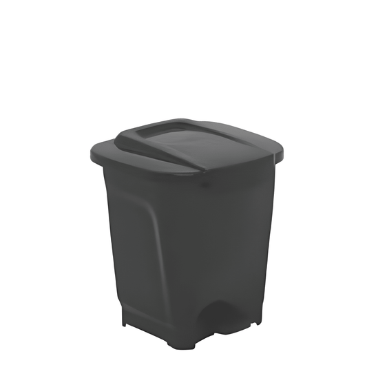 Tramontina T-Force 15-L Black Polypropylene Trash Bin-92811/009
