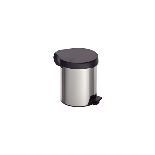Tramontina Stainless Steel Brazil 12 L pedal bin with polished finish and internal bucket-94538/112