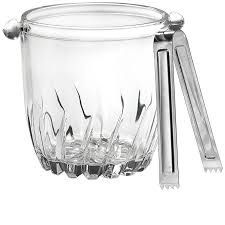 GLASS ICE BUCKET WITH CLIP-DMBT006