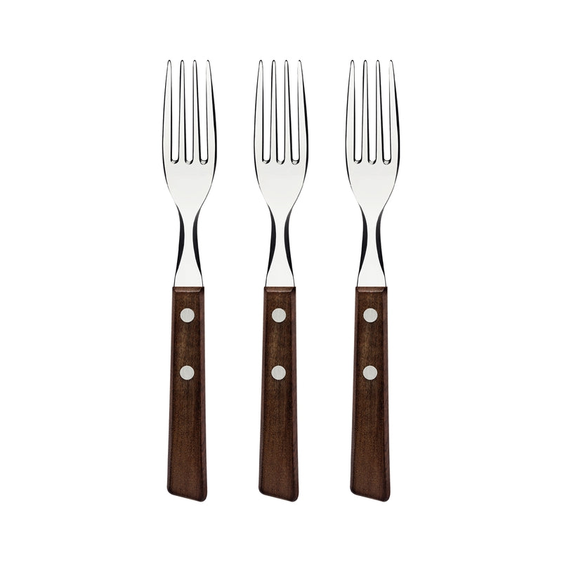 Tramontina Traditional 3-Piece Set of Table Forks with Stainless-Steel Tines -22202/300