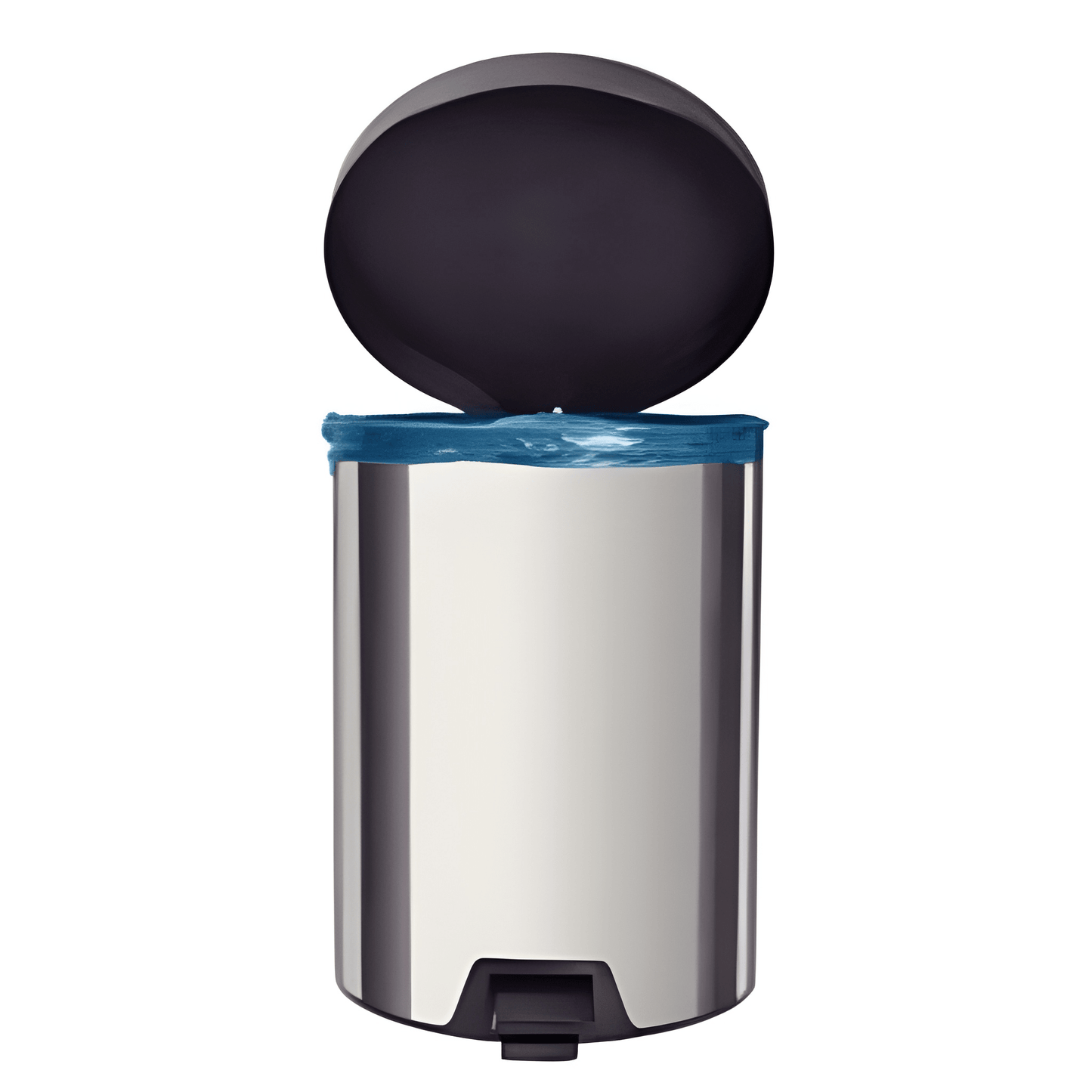 Tramontina New stainless steel pedal trash can with polished finish, 5 L-94538/705