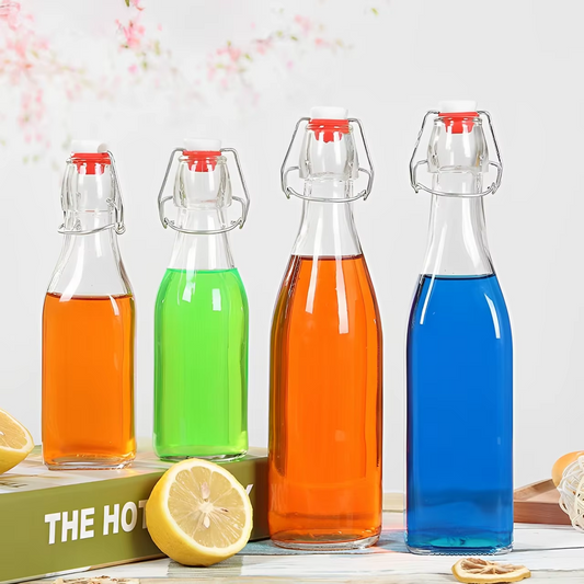 GLASS BOTTLE WITH LID 1000ML-A-7