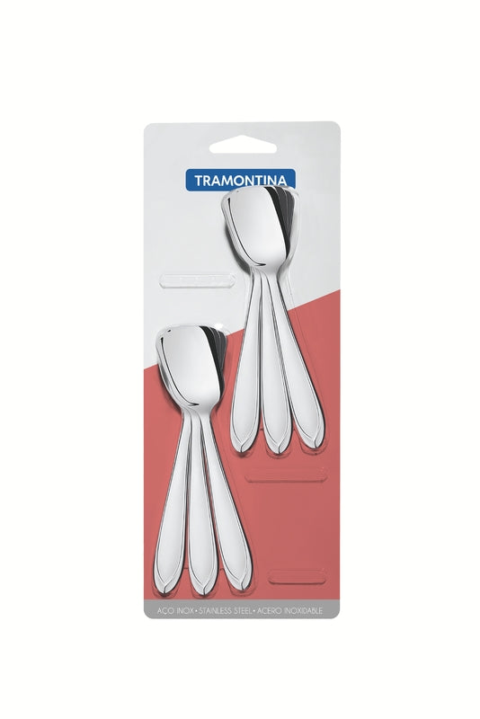 Tramontina 6 pc. Stainless steel sugar spoon-66906/111